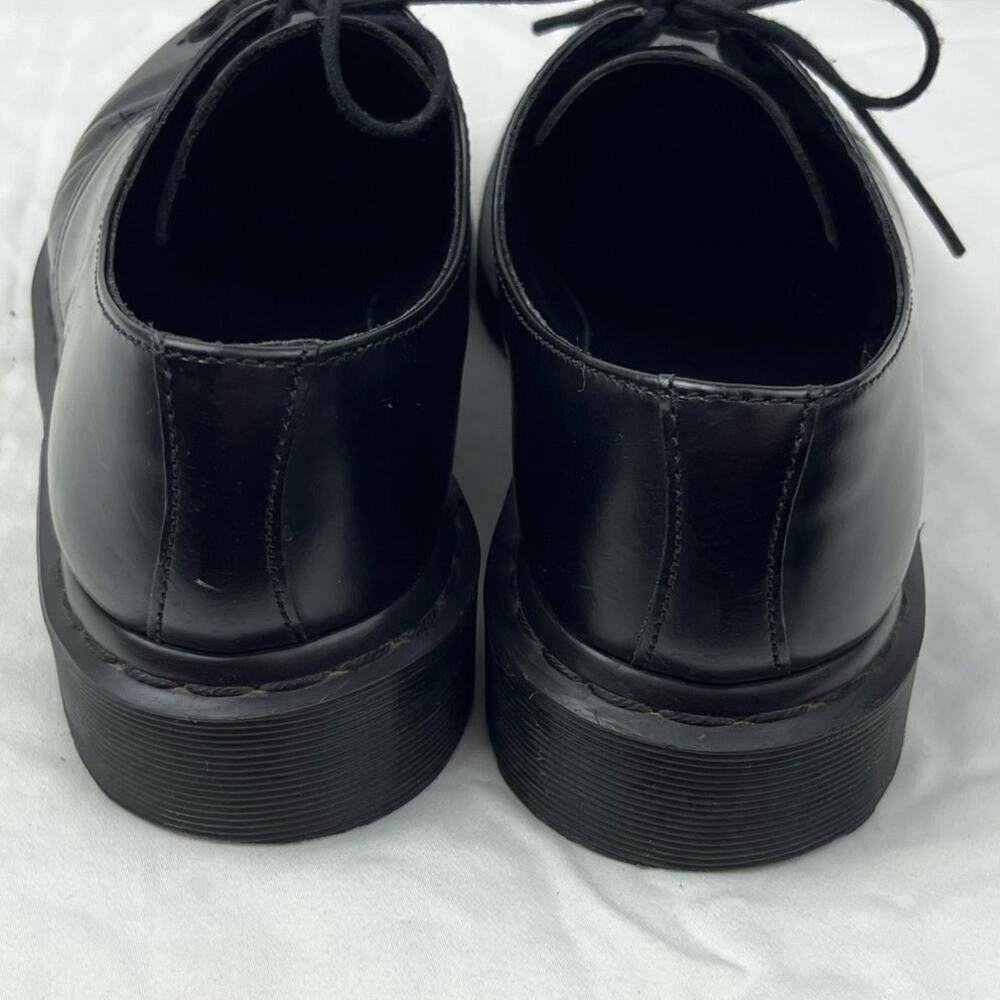 Dr. Martens Women 7 Black AirWair Lace-Up Combat Chunky Grunge Punk Shoes - Picture 8 of 11